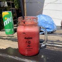Delicious, healthy, beetroot, ginger   at Raizes in Quarteira