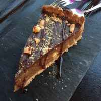 Chocolate ‘snickers’ cake at Raizes in Quarteira