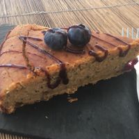 Blueberries cake  at Raizes in Quarteira