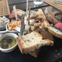  Cheese platter white soft cheese is AMAZING at Raizes in Quarteira