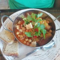 Cataplana de tofu at Raizes in Quarteira