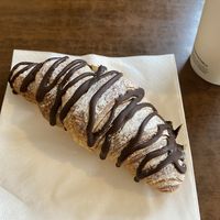 Chocolate croissant (these are not filled)  at Cocoa Mountain in Durness