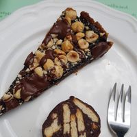 Several dessert options, fruits cakes, chocolate pie and more... at PappaGioia in Florence