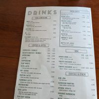 Menu - Drinks at GiG - Green is Good in Ericeira