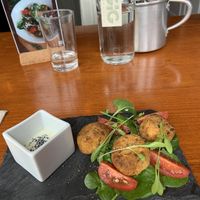 Falafel appetizer. Yum!  at GiG - Green is Good in Ericeira