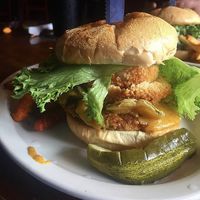Chickpea Burger with Vegan Cheese at Hell's Kitchen in Wilmington