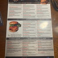 Hells Kitchen Menu (Front) at Hell's Kitchen in Wilmington