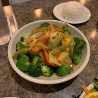 i forget what its called but its veggies with a peanut auce at Chon Thai Food in Chandler