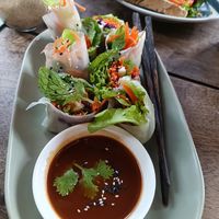 spring roll #Veganuary at Big Bite Home Style Veggie Cafe in Koh Tao