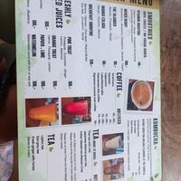 drink menu #Veganuary at Big Bite Home Style Veggie Cafe in Koh Tao