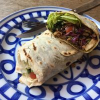 Tofu wrap (sorry, I’d started to eat it!)  at Big Bite Home Style Veggie Cafe in Koh Tao