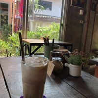Coconut Ice Coffee at Big Bite Home Style Veggie Cafe in Koh Tao