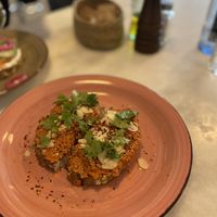 Vegan soprasada with cilantro   at Nude Cafe in Ibiza