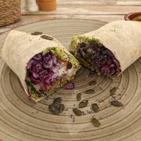 Falafel wrap at Nude Cafe in Ibiza