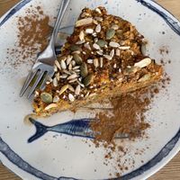 Carrot cake   at Nude Cafe in Ibiza