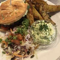 Burger at Atlas Bar in Copenhagen