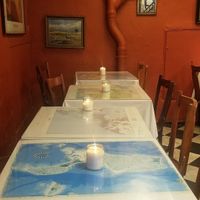 Cozy and unique cafe at Atlas Bar in Copenhagen