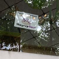 Happy cow sticker 💪  at Atlas Bar in Copenhagen