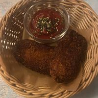 Crispy tempeh starter  at Atlas Bar in Copenhagen