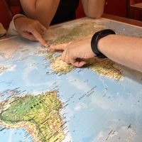 Really cool tables   at Atlas Bar in Copenhagen