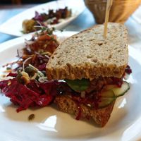 Meatball sandwich (Lunch menu) at Atlas Bar in Copenhagen