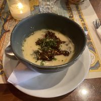 Soup of the day: cauliflower   at Atlas Bar in Copenhagen