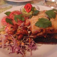 Lasagne at Atlas Bar in Copenhagen