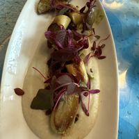 King Oyster Mushrooms   at Atlas Bar in Copenhagen