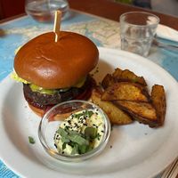 Atlas burger at Atlas Bar in Copenhagen