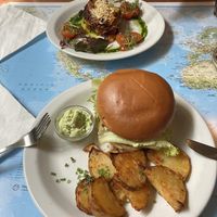 Lasagna + Atlas Burger  at Atlas Bar in Copenhagen