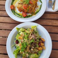 Lasagna and Ceasar salad at Atlas Bar in Copenhagen