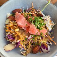 Traditional Danish salad at Atlas Bar in Copenhagen