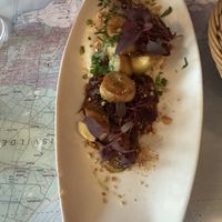 King mushroom starter  at Atlas Bar in Copenhagen