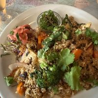 Teriyaki tofu  at Atlas Bar in Copenhagen