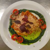 Lasagne at Atlas Bar in Copenhagen