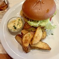 „Fish“ Burger  at Atlas Bar in Copenhagen