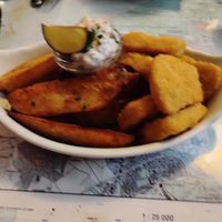 Fish and Chips  at Atlas Bar in Copenhagen