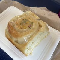 Yeast pastrie with lemon  at Café Heimisch in Cologne