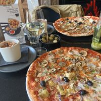 Half n half pizzas!   at Pizza Express - River House in York