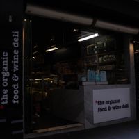 laneway shopfront at The Organic Food and Wine Deli in Melbourne