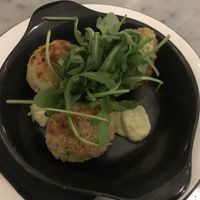 Pea, Broad Bean & Mint Arancini at Pizza Express - Trafford Centre in Manchester