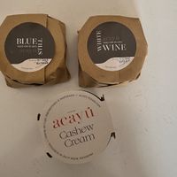 Cashew cheese from the zero waste shop  at Gaia Loja Restaurante in Rogil