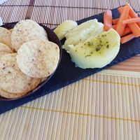 Vegan cheese! at Gaia Loja Restaurante in Rogil