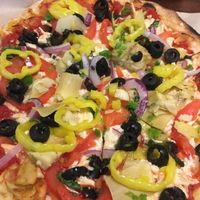 Vegan pizza at Your Pie in Peachtree City
