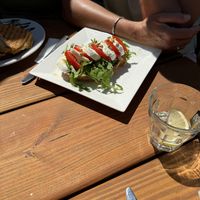 Pistolet lunch mozzarella   at Lokaal 16 in Den Burg