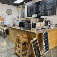 Inside cafe  at Antoinette's Cafe in Buford