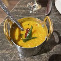 Sixth course (tarka dahl)  at Navadhanya in Cambridge