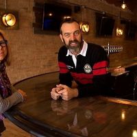 Co-owners Bridget Gordon and Dave Morris at Harp and Hound in Ogden