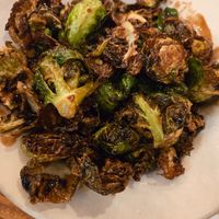 Brussels sprouts at Harp and Hound in Ogden