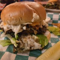 Vegan Dublin Down Burger at Harp and Hound in Ogden